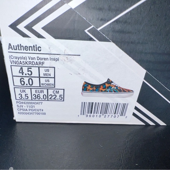 Vans Authentic Crayola (Van Diren Inspiration) Multiple sizes - Picture 13 of 16